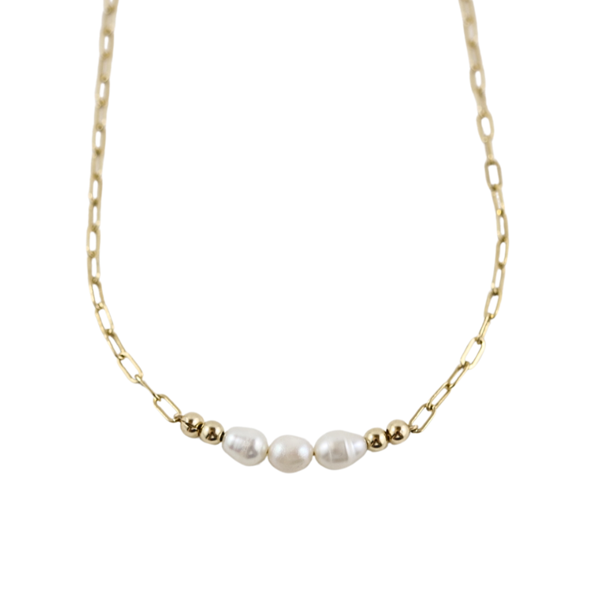 Chlöe Pearl Trio Necklace