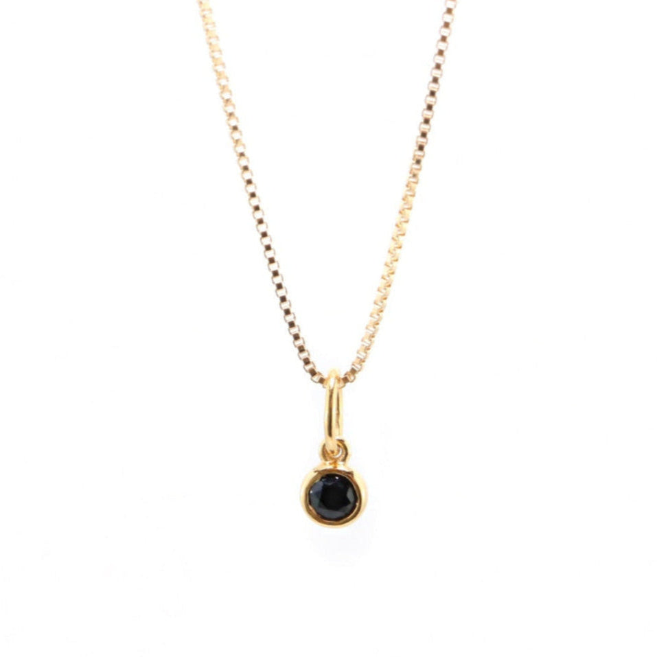 Bezel Black Onyx Necklace