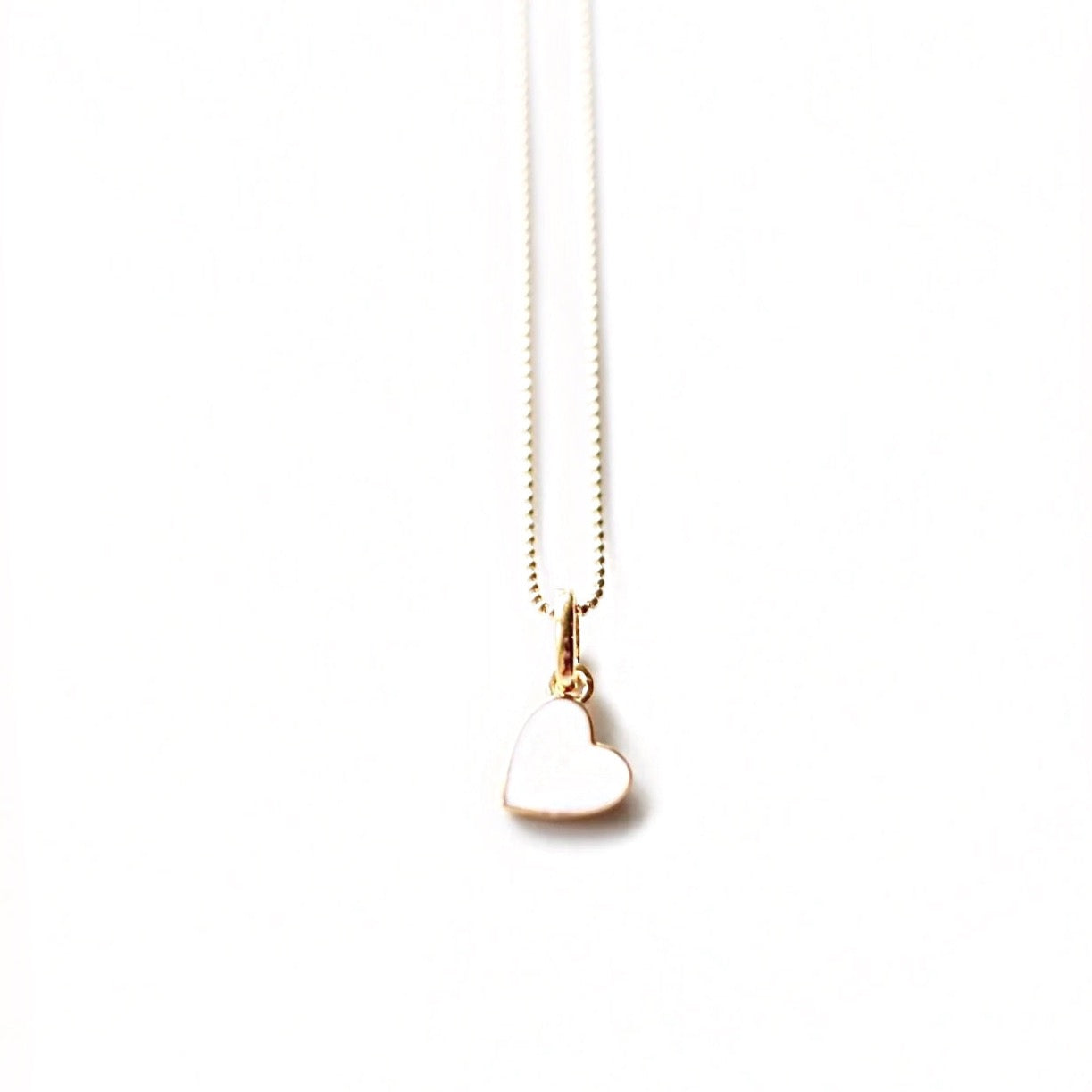 Enamelled Heart | White
