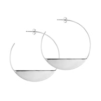 Moon Hoops | Silver