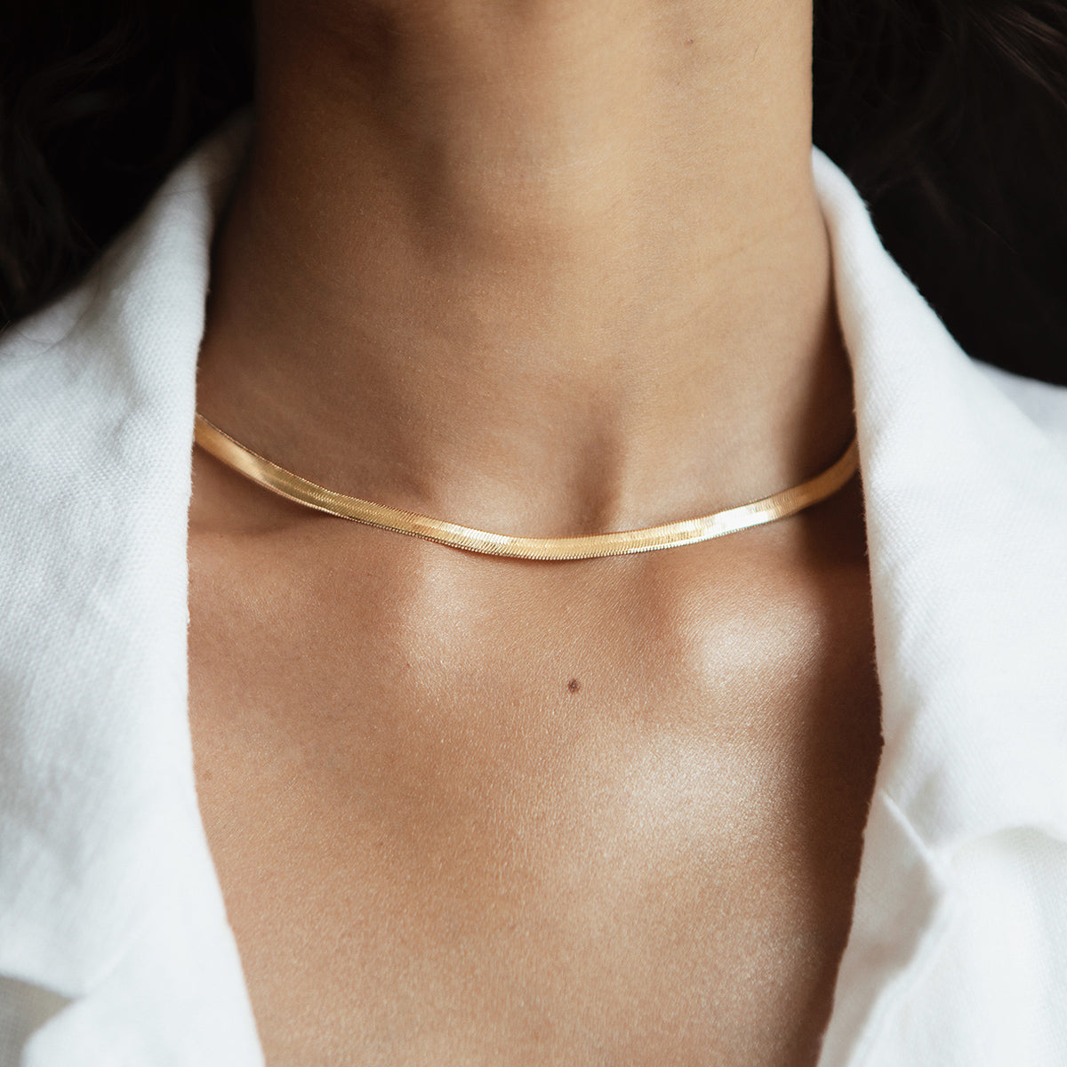 Herringbone Necklace | 4mm