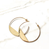 Moon Hoops | Gold