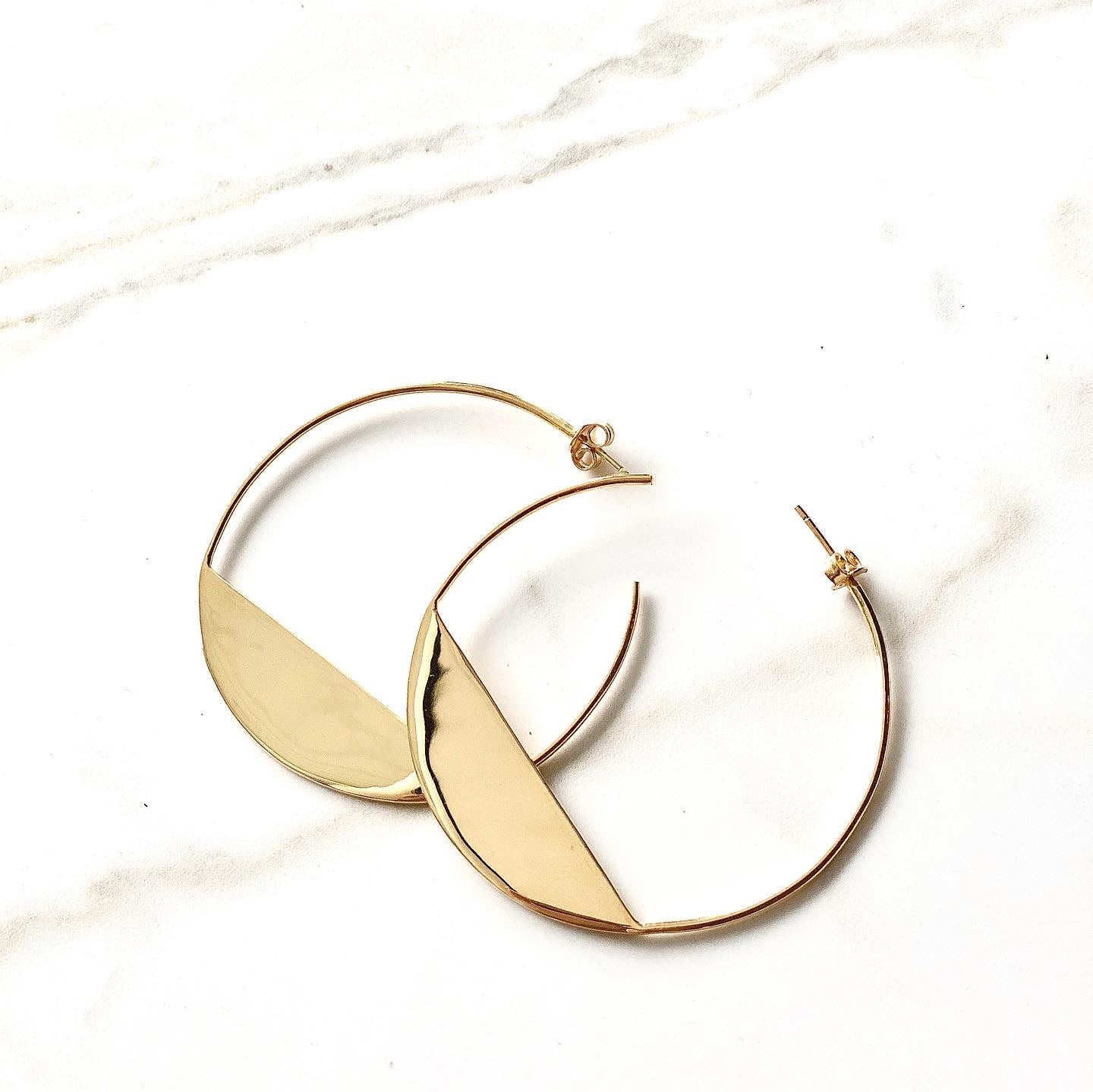 Moon Hoops | Gold
