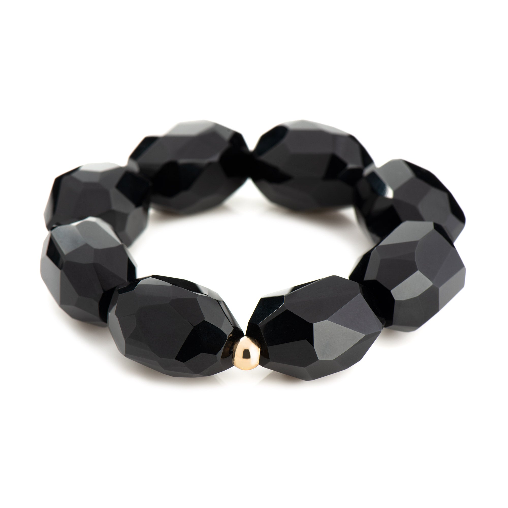 Black Onyx Chunky - Gold