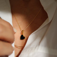 Enamelled Heart | Black