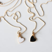 Enamelled Heart | White