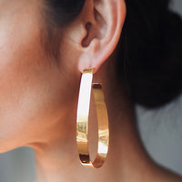 Bold Hoops Narrow | Gold
