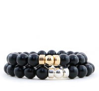 Black Onyx Extra | 10mm - Gold