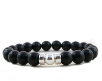 Black Onyx Extra | 10mm - Silver