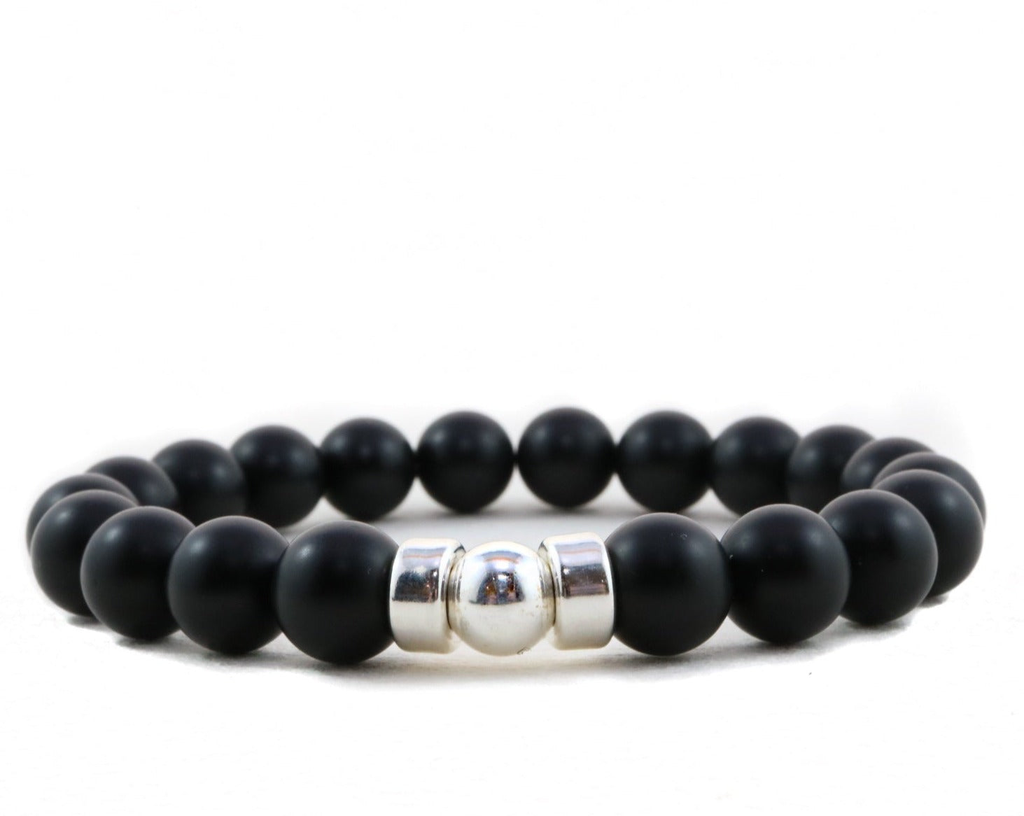 Black Onyx Extra | 10mm - Silver