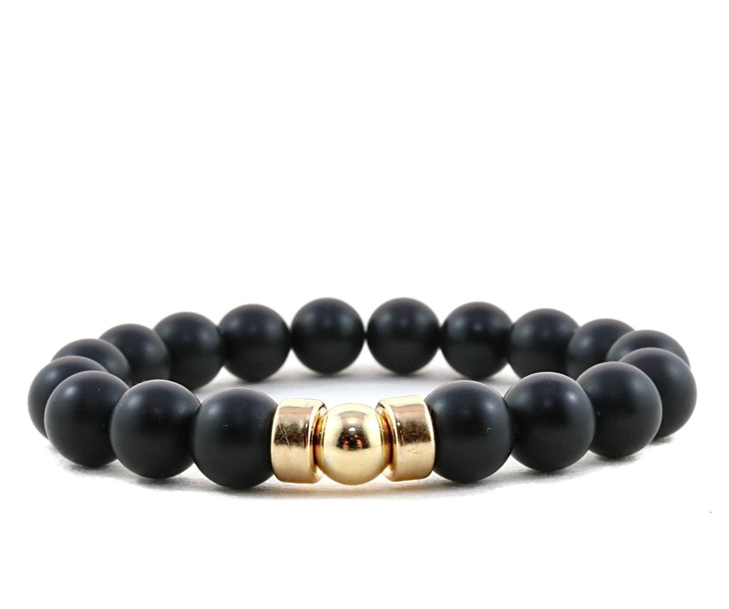 Black Onyx Extra | 10mm - Gold