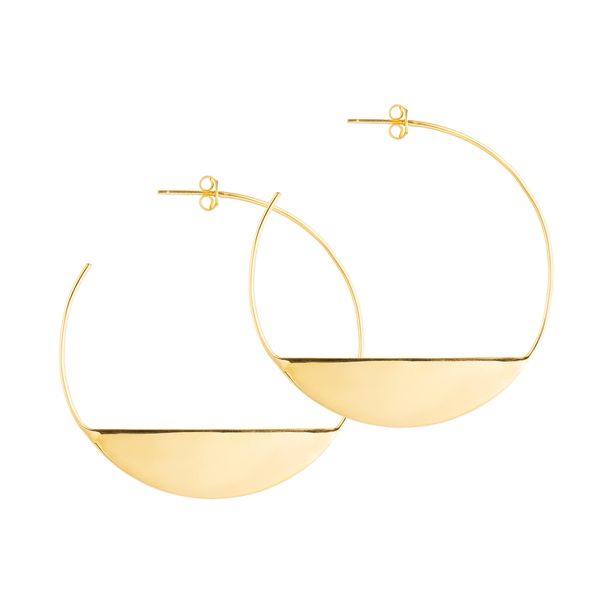 Moon Hoops | Gold