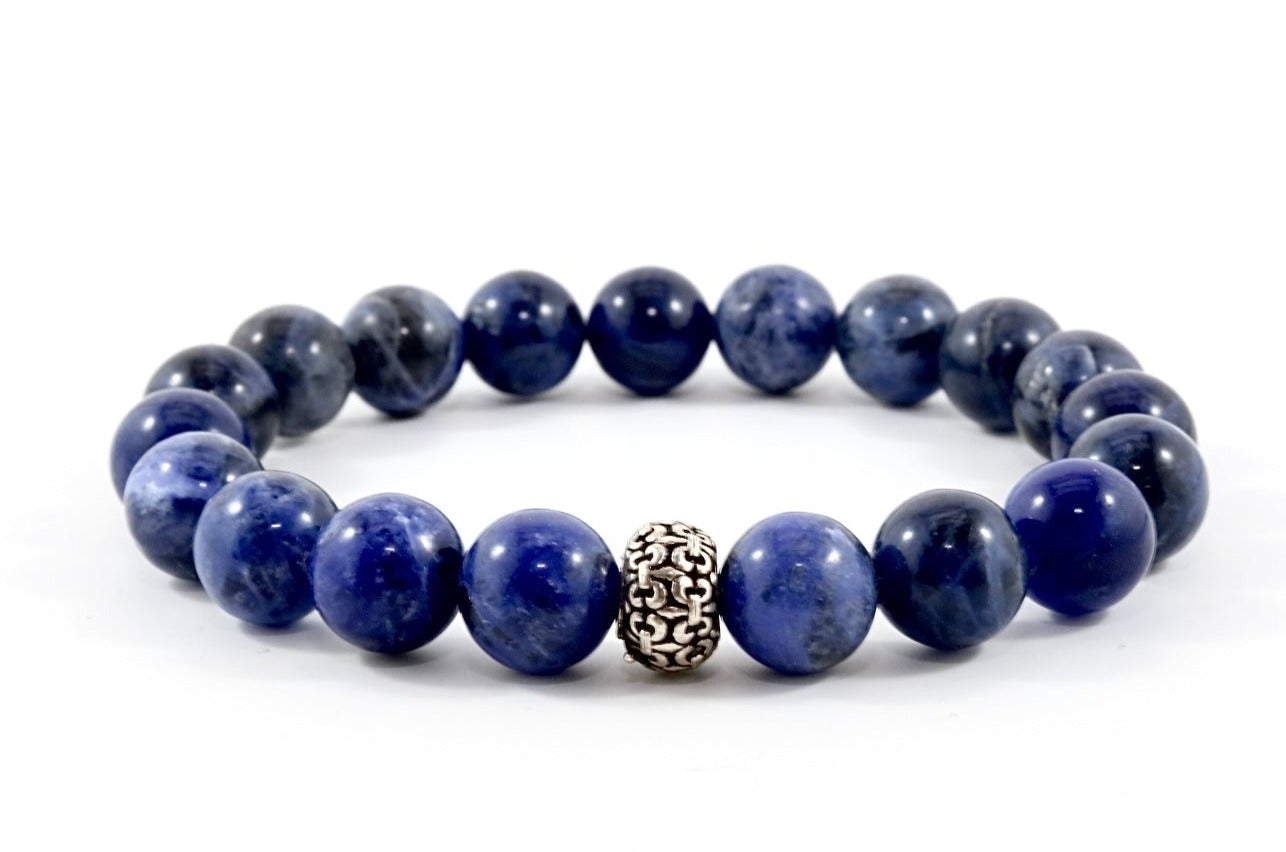 Men's Sodalite Classic | Silver - 10mm