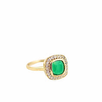 Danica Ring | Green Onyx