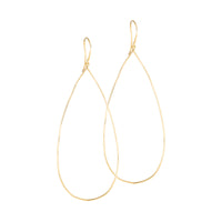 Delicate Raindrop Hoops | Gold