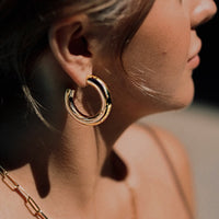 Bardot Hoops | Gold