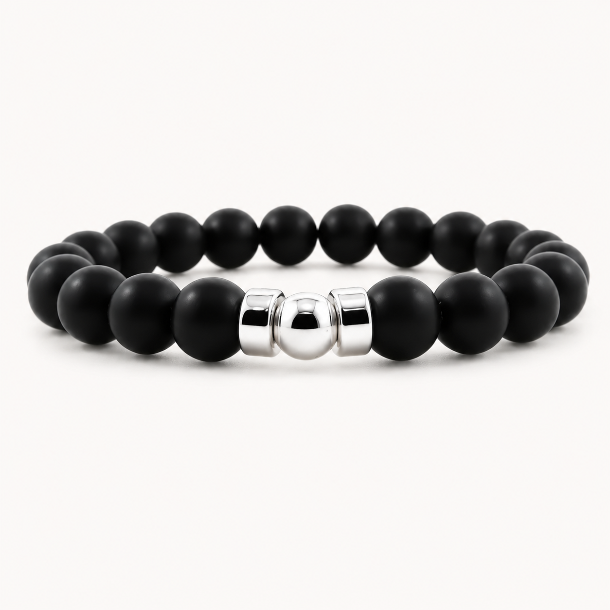 Black Onyx Extra | 10mm - Silver