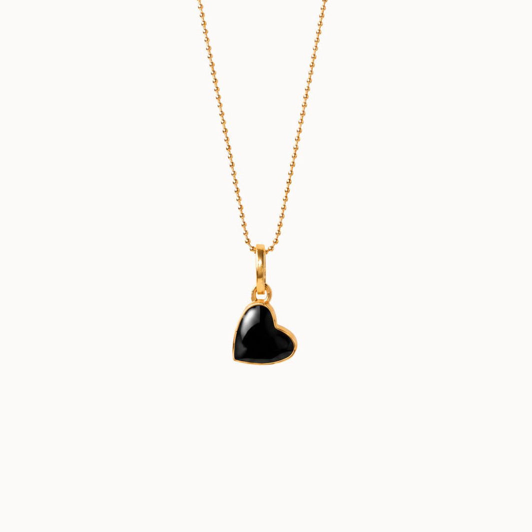 Enamelled Heart | Black