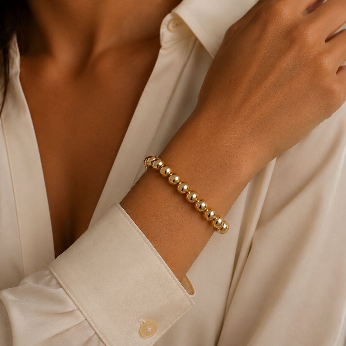 Ball Bracelet | 8mm - Gold