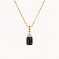 Flora Necklace - Black Onyx