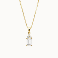 Flora Necklace - White Topaz