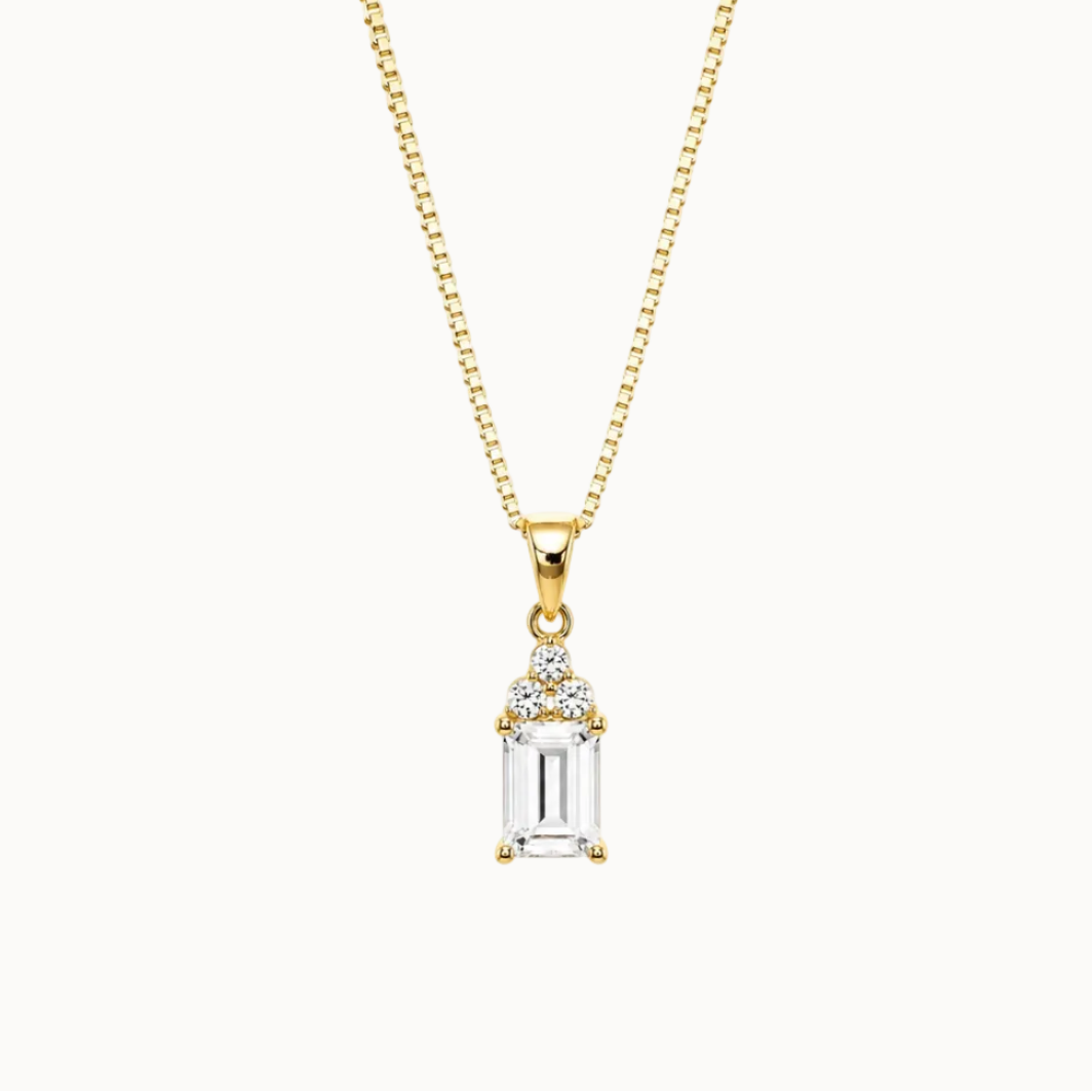 Flora Necklace - White Topaz