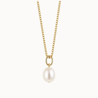 Petite Pearl Drop Necklace