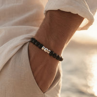 Men's Black Onyx Extra | Silver - 10mm