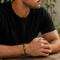 Men's Tiger Eye Classic | Gold - 10mm