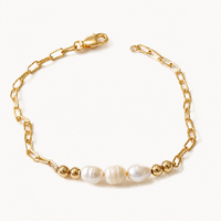 Chlöe Petite Pearl Bracelet - Gold