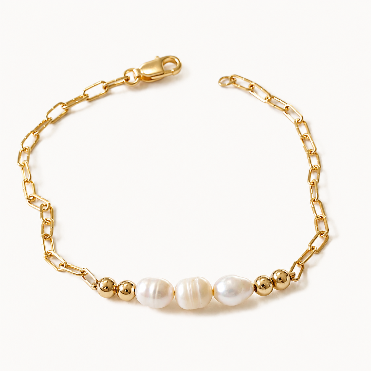 Chlöe Petite Pearl Bracelet - Gold