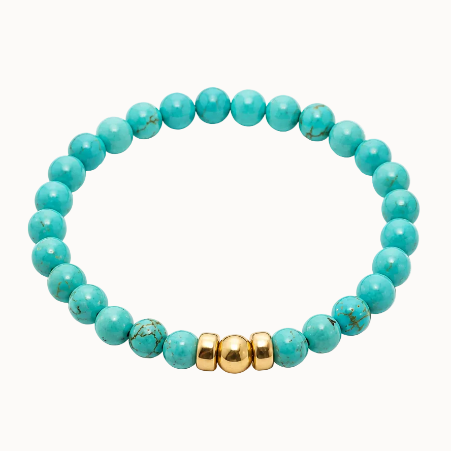 Turquoise Extra | 6mm - Gold