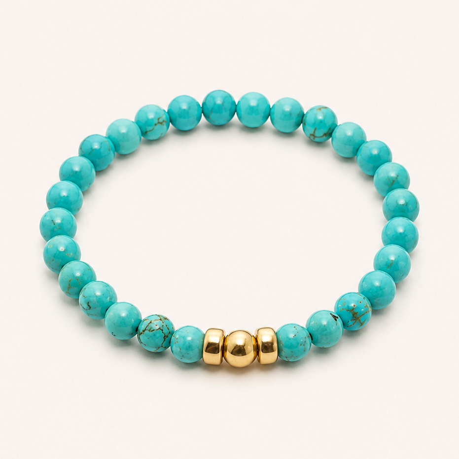 Turquoise Extra | 6mm - Gold