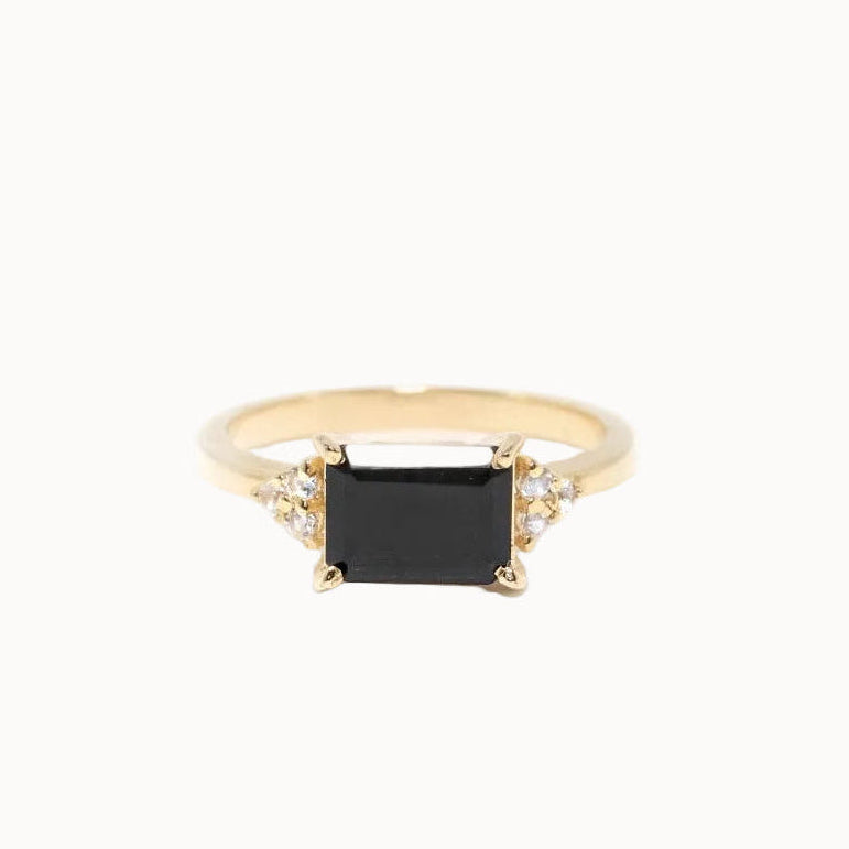 Lillya Petite Ring - Black Onyx
