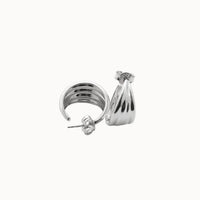 Elle Hoops - Silver