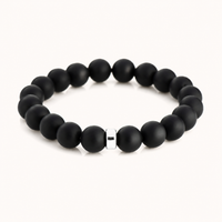 Men's Black Onyx Classic | Silver - 10mm