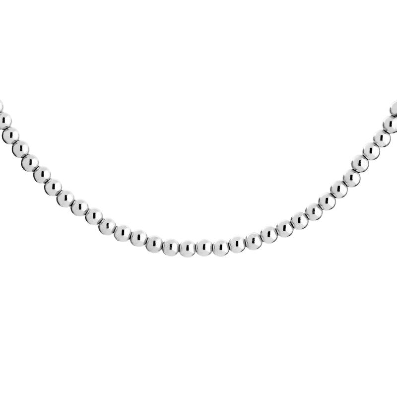 Ball Necklace | 4mm - Silver