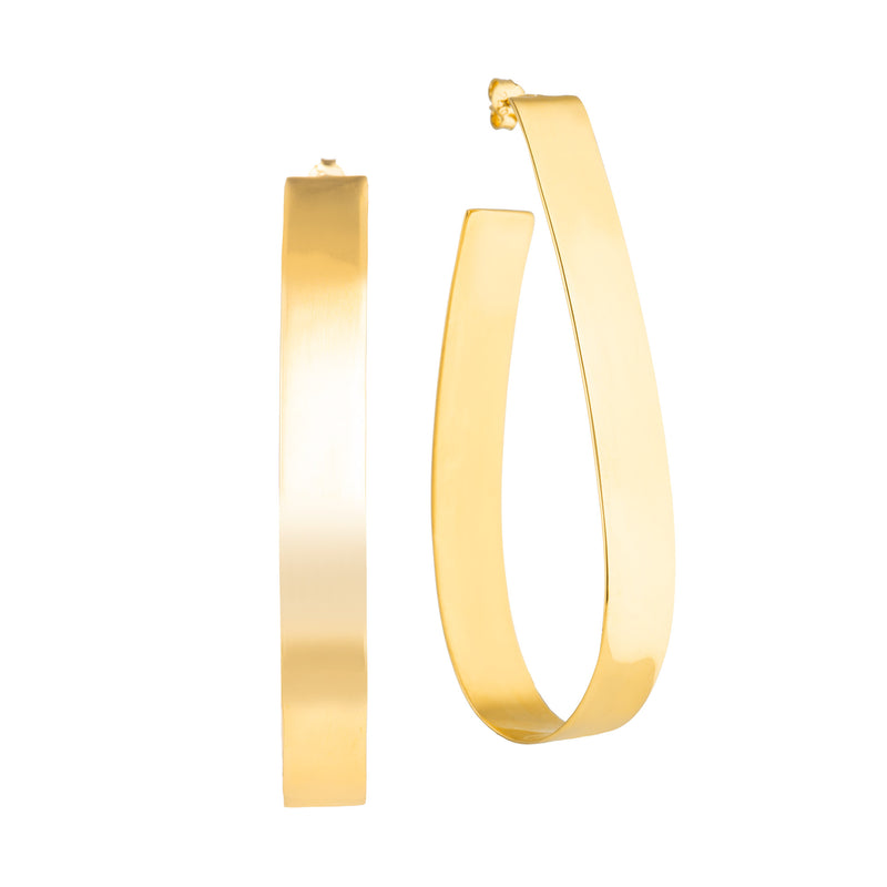 Bold Hoops Narrow | Gold