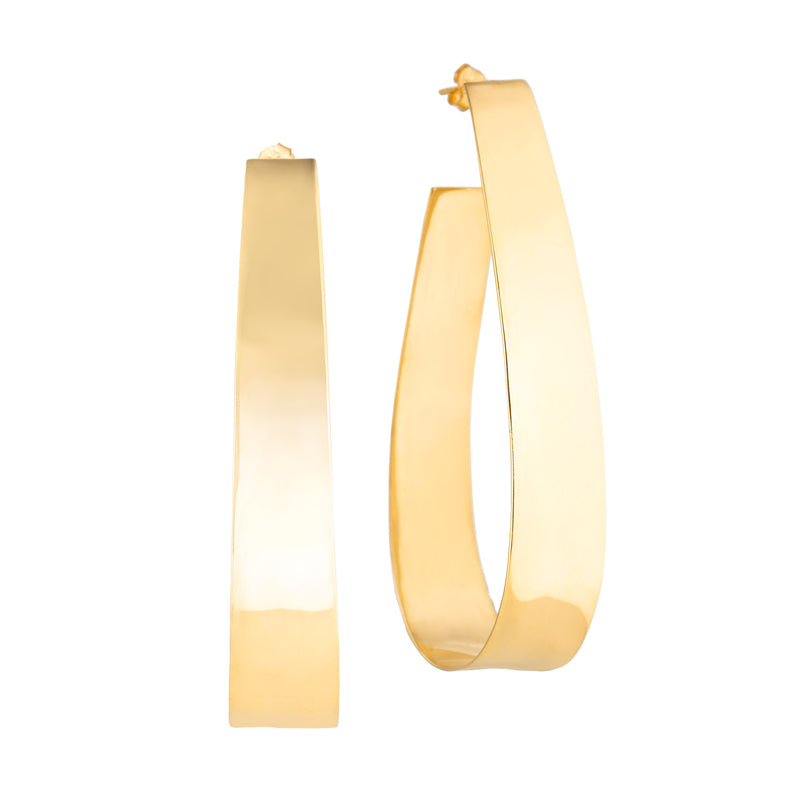 Bold Hoops Wide | Gold