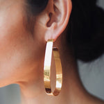Bold Hoops Narrow | Gold