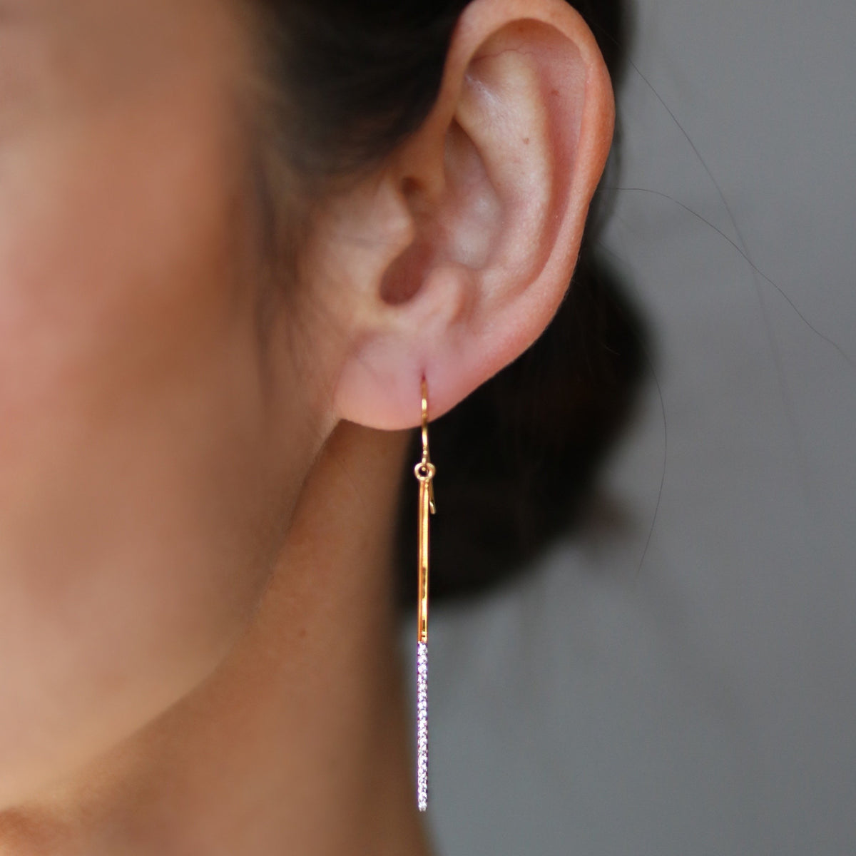 Pindrop Earrings | Gold