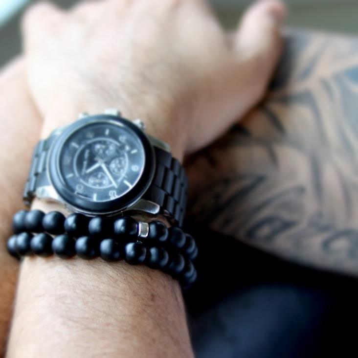 Men's Black Onyx Classic | Silver - 10mm
