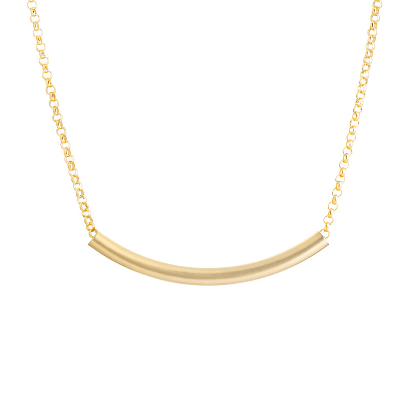 Tube Necklace | Gold