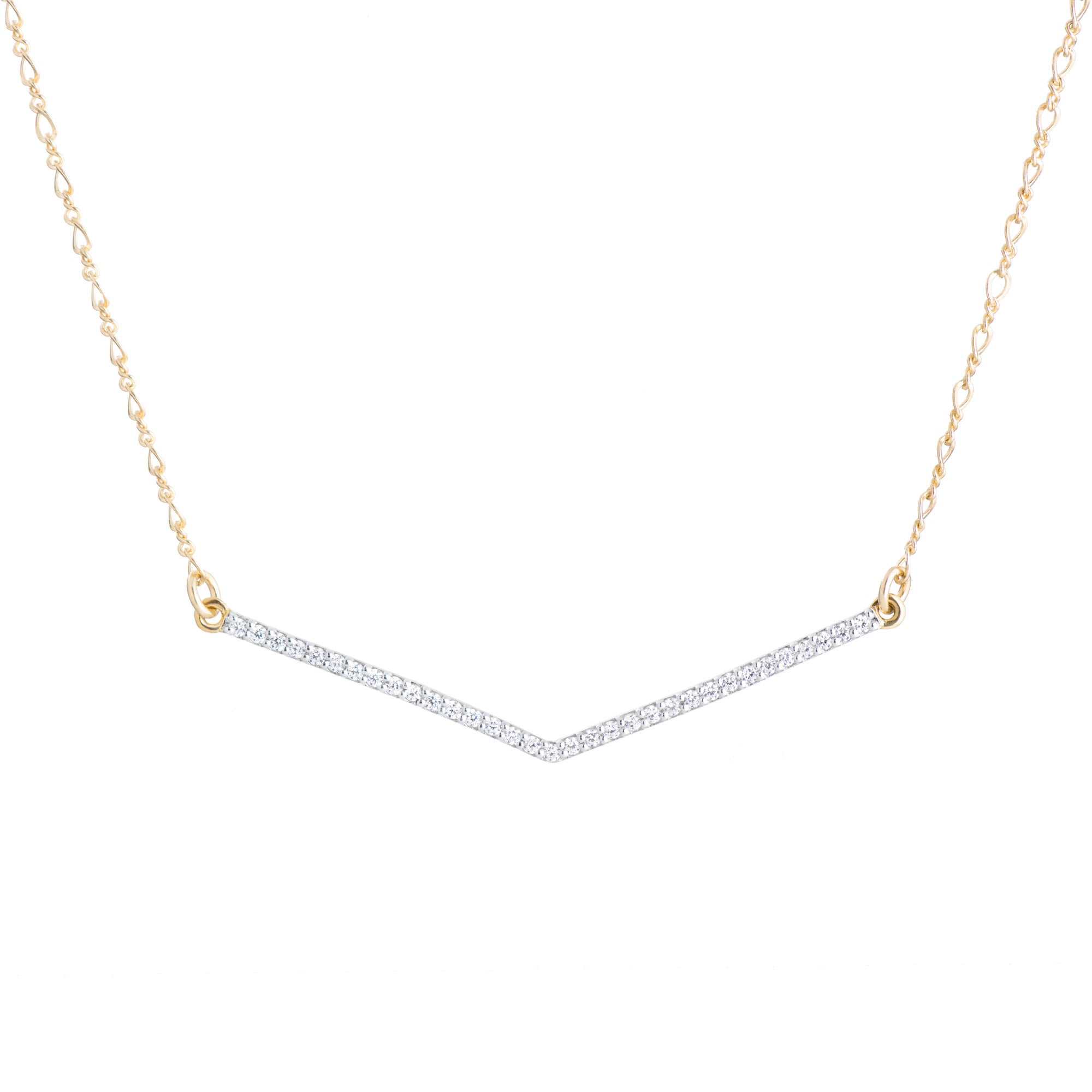 V Necklace | Clear