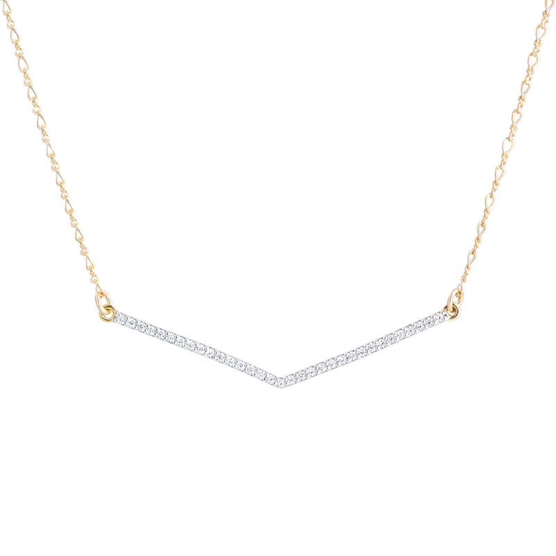 V Necklace | Clear